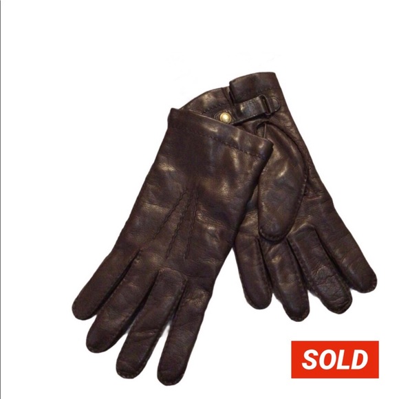 Wathne Other - Vintage Wathne Leather Cashmere Men’s Gloves Sz 11